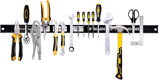 Magnetic Tool Holder 18 Inch 8 Pack Heavy Duty Magnet Tool Bar Strip Rack Wall - Image 8