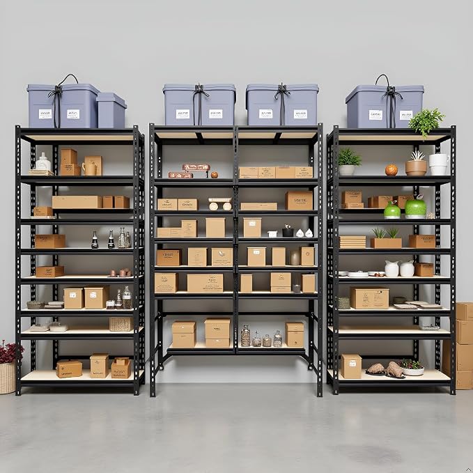 Storage Shelving Unit Heavy Duty Garage Shelves Metal Utility Rack - Image 9