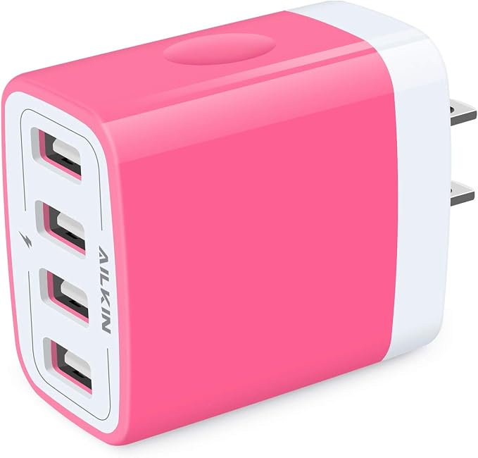 Wall Charger, USB Charger Adapter, 4.8A 4Multi Port Fast Charging Station | by AILKIN
