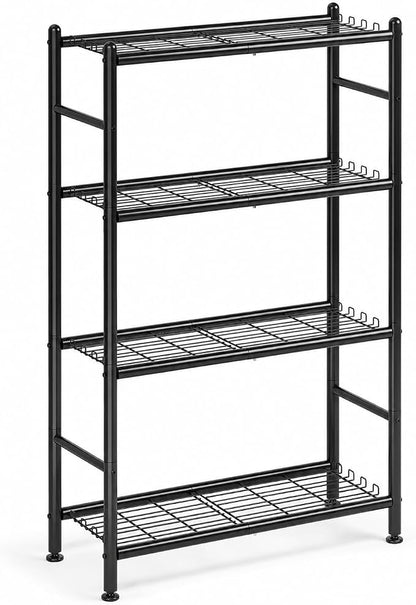 APEXCHASER Metal Storage Shelves 4-Tier, Wire Shelving Unit by APEXCHASER