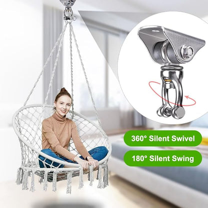 SELEWARE Silent Swing Hanger Heavy Duty Swing Hook Swivel Bearing Swing Mount - Image 4