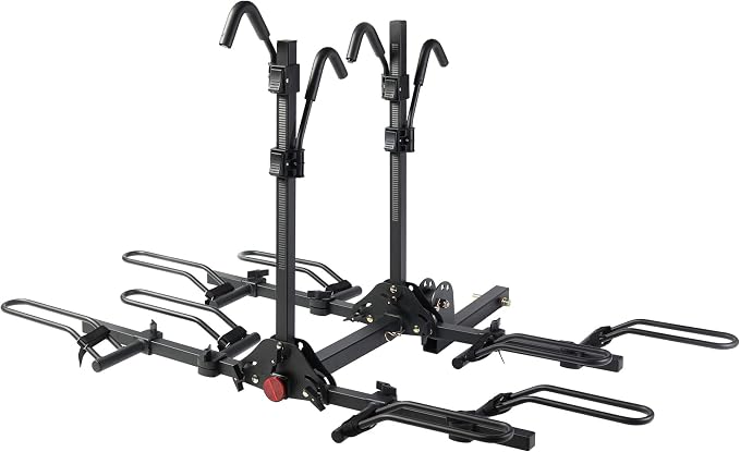 Young 4-Bike Rack Hitch Mount Platform Style Carrier - Image 2