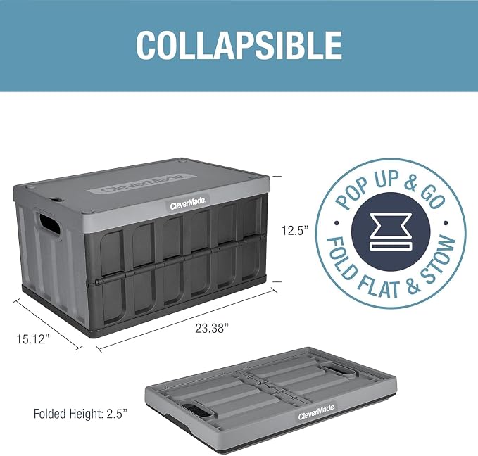 CleverMade Collapsible Storage Bins - Image 2