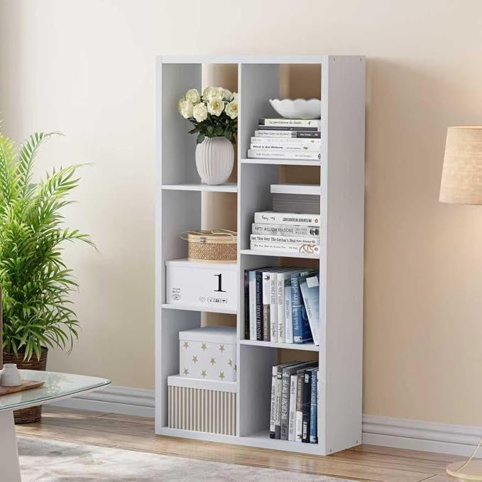 Cube Storage Organizer Bookcase, Decorative 11 inch Open Back Cubical Shelf - Image 2