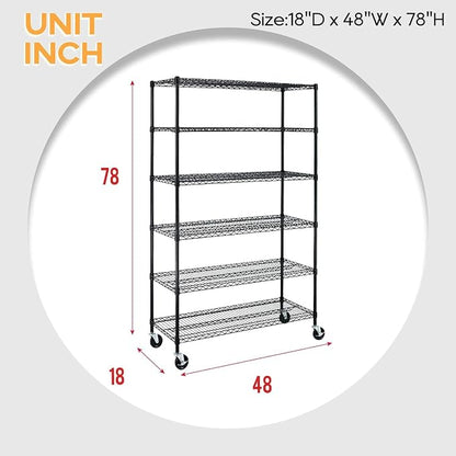 BestOffice | 6-Tier Wire Shelf - Image 3