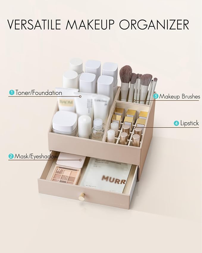 Vlando Makeup Organzier, Vanity Organizer - Image 2