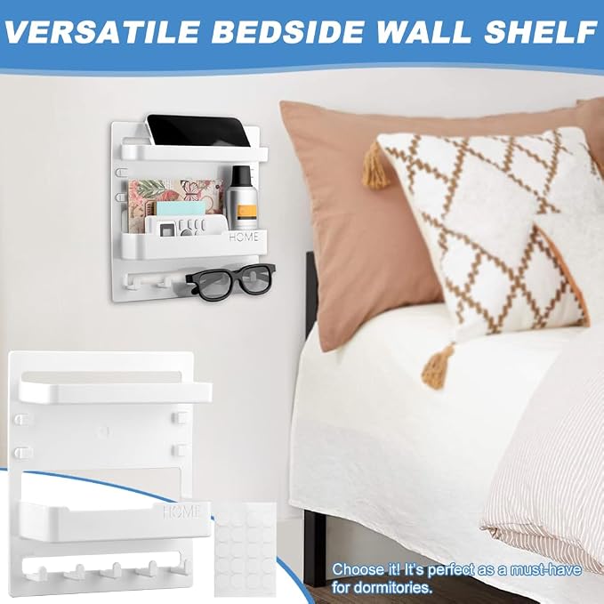 Bedside Shelf Wall Mount & Wall Nightstand - Image 6