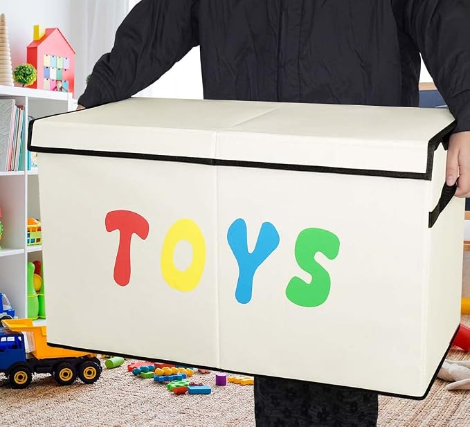 YOLOXO Toy Box Chest, Collapsible Sturdy Storage Bins - Image 6