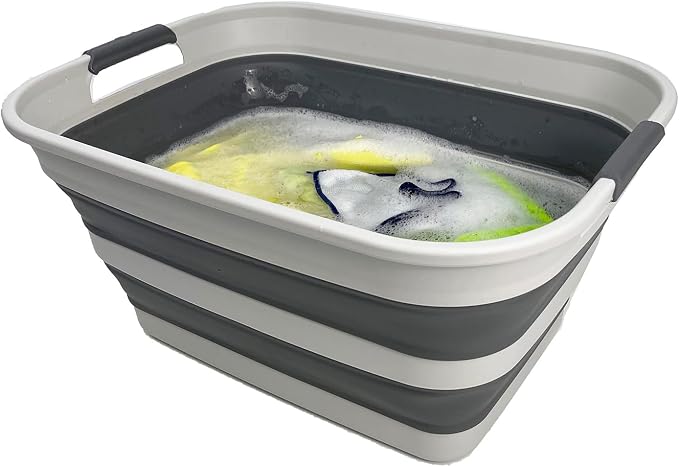 SAMMART Collapsible Plastic Laundry Basket - Image 4