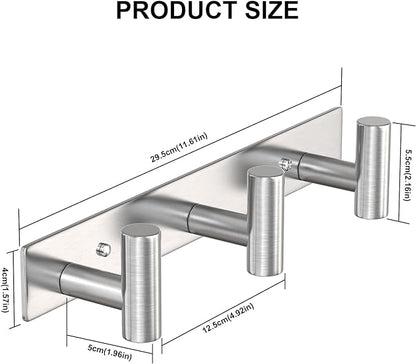 VAEHOLD Silvery Hat and Coat Wall Mount Rack - Image 4