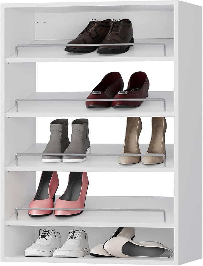 Shoe Shelf Short Tower Closet Unit, Modular Closet System, Wood Closet System by Unknown