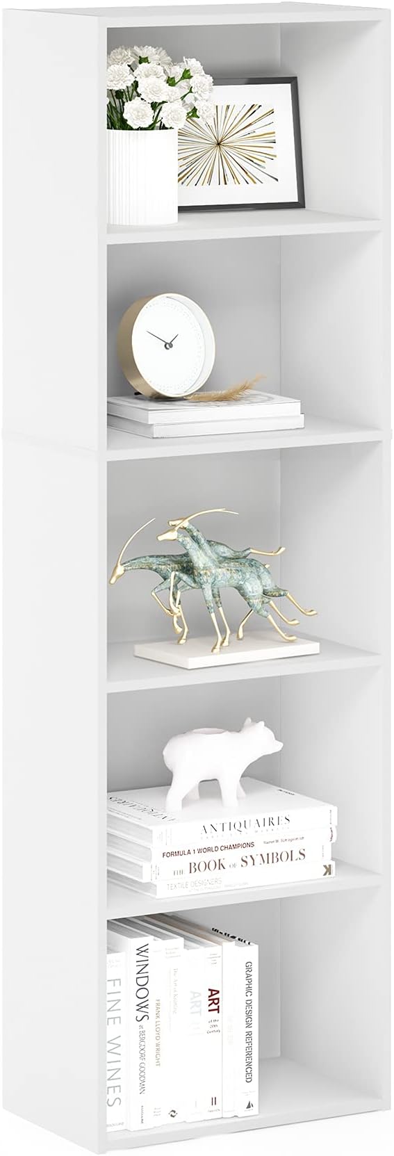 Furinno LUDER Book Shelf, 5-Cube Bookshelf, Bookcase by Furinno-FitsYourSpaceFitsYourBudget