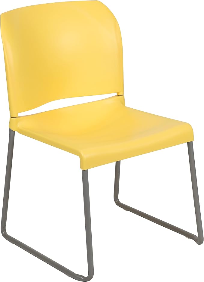Flash Furniture HERCULES Series 880 lb. Capacity Yellow Full Back Contoured by FlashFurniture
