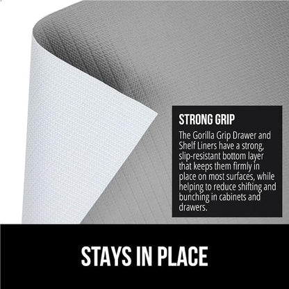 GORILLA GRIP DripGuard Shelf Liner, Non-Adhesive Drawer and Kitchen Cabinet - Image 3