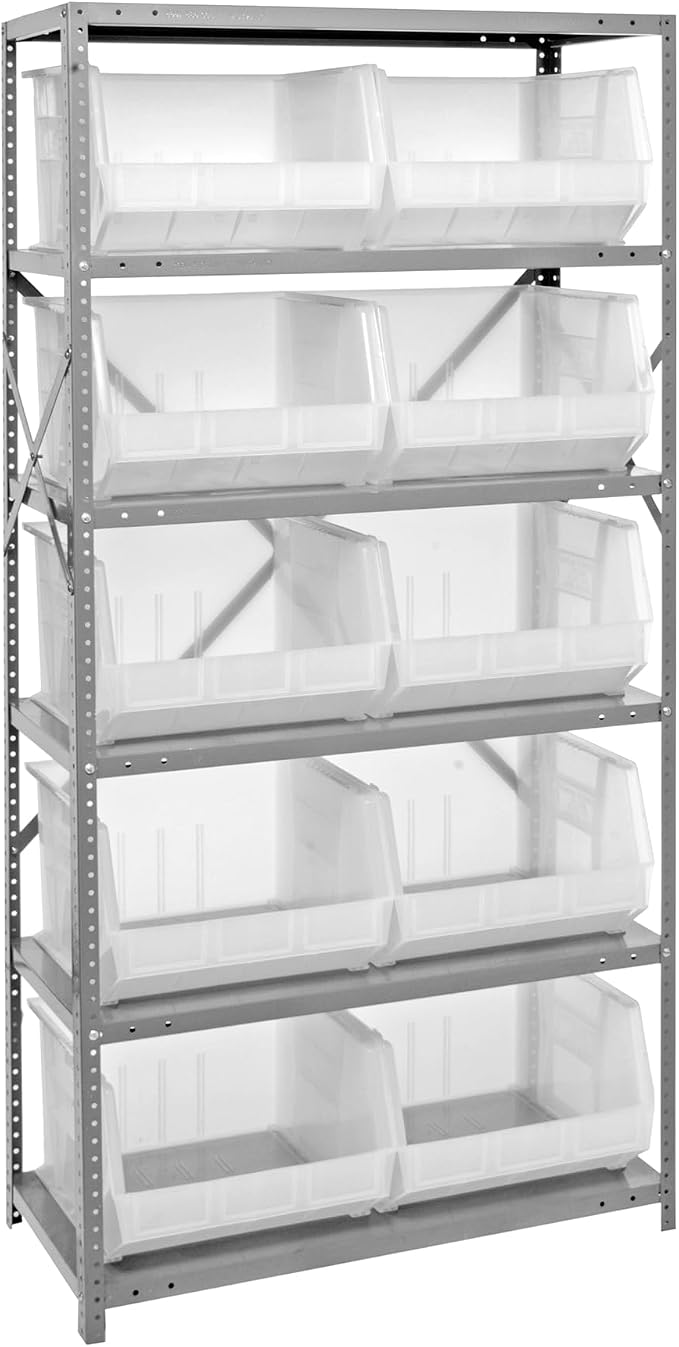 Quantum Storage Systems QSBU-270CL Giant Open Hopper Steel Shelving System by QuantumStorageSystems