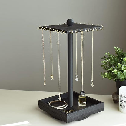 Ikee Design Wood Rotating Jewelry Display - Image 7