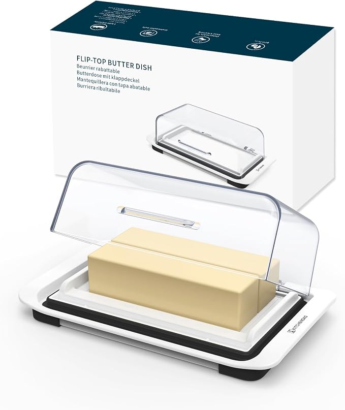 KITCHENDAO Airtight Flip-Top Butter Dish by KITCHENDAO
