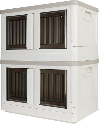 Storage Box, Collapsible Cabinet, 8.4 Gallon Each One, 2 Packs, Useful Box by AssHMKITOfficial
