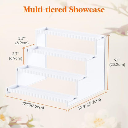 Lifewit Perfume Organizer with Fences, Plastic Cologne Stand, Tool-Free Assembly - Image 3