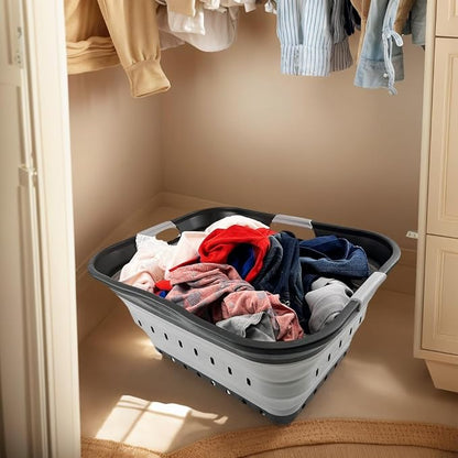 SAMMART 42L Collapsible Plastic Laundry Basket - Image 3