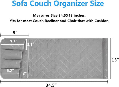 Sofa Armrest Organizer Non-Slip Arm Chair Bedside Storage Caddy Organizer - Image 4