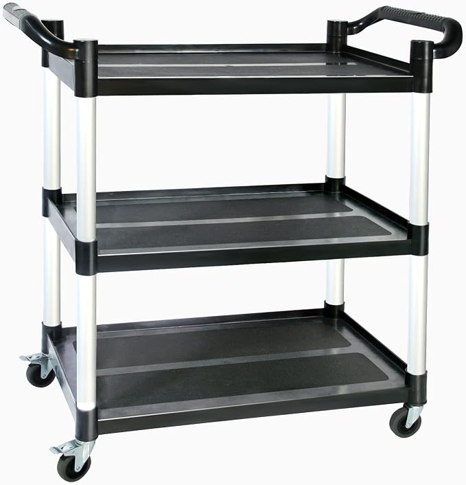 Utility Carts with Wheels, 3-Tier Rolling Cart with Wheels, Heavy Duty 510 LBS by SFESGRER