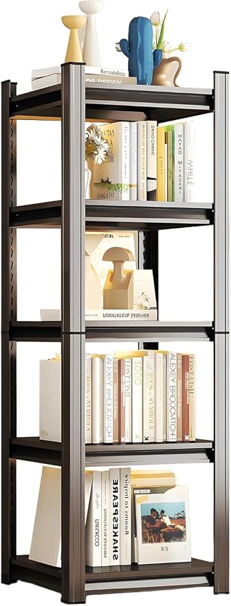63''Storage Shelves, Garage Metal Shelving Unit, Adjustable, Double-Layer Column by Beaunatixx