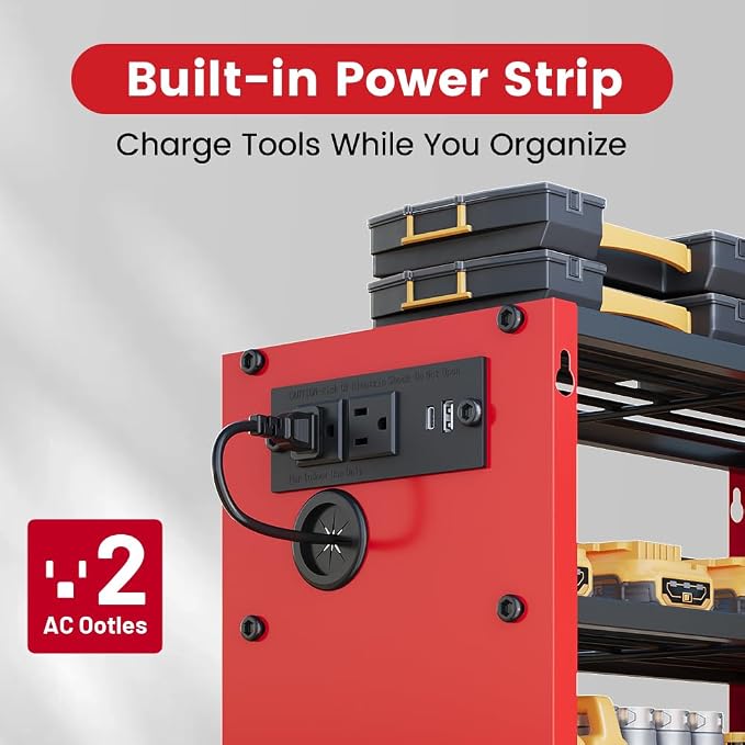 4 Layers Power Tool Organizer Wall Mount - Image 2