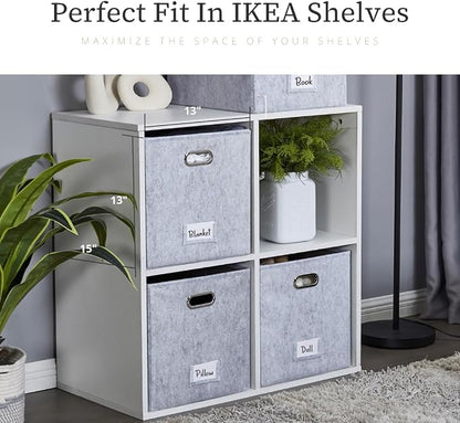 DECOMOMO Felt Storage Bins 13x15x13 Storage Cube Bins - Image 5