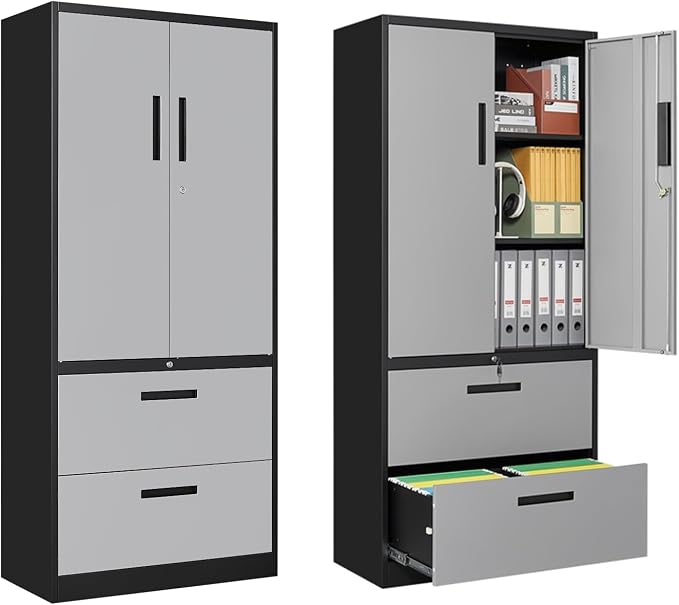 2-Drawer Metal File Cabinet, Lateral Filing Cabinets by PEUKC