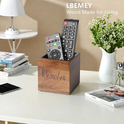 Acacia Wood TV Remote Holder, Caddy and Organizer - Image 8