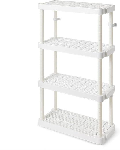 Gracious Living 14 x 32 x 54.5 Inch 4 Tier Adjustable Ventilated Medium Duty by GraciousLiving