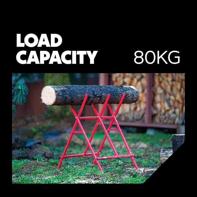 Oregon Steel Log Saw Horse, Foldable & Adjustable Sawbuck, 10 Inch Log Capacity - Image 4