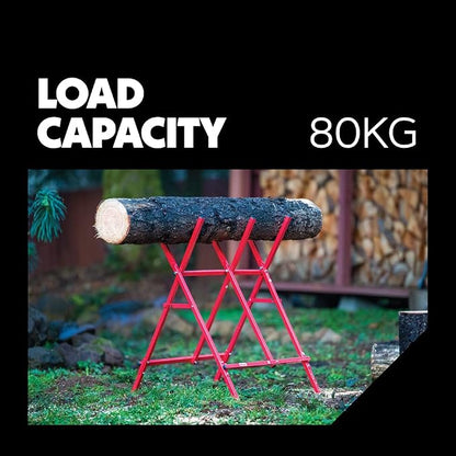 Oregon Steel Log Saw Horse, Foldable & Adjustable Sawbuck, 10 Inch Log Capacity - Image 4