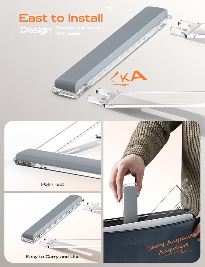 Acrylic Laptop Stand for Desk, Laptop Stand - Image 5