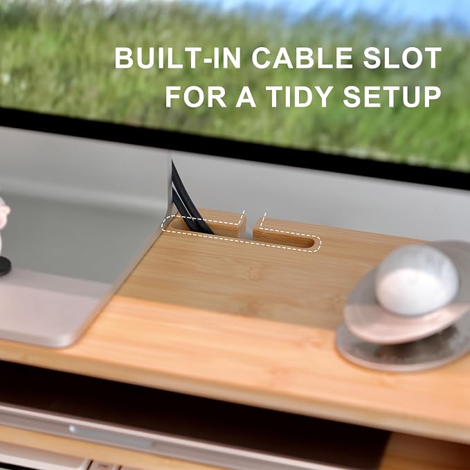 Bamboo Monitor Stand Riser - Image 5