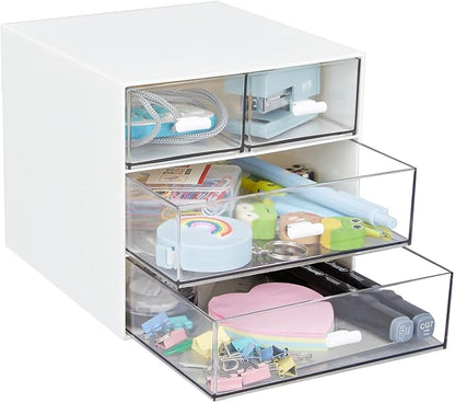 Desk Organizer with 4 Drawers, Desktop Organization - Image 4