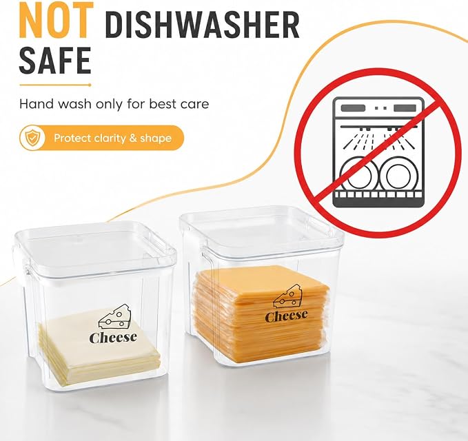 2 Pack Cheese Container for Refrigerator Airtight Creamer Container - Image 3