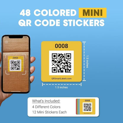 SmartLabels Small QR Code Stickers | Mini 1.5-Inch Labels - Image 3
