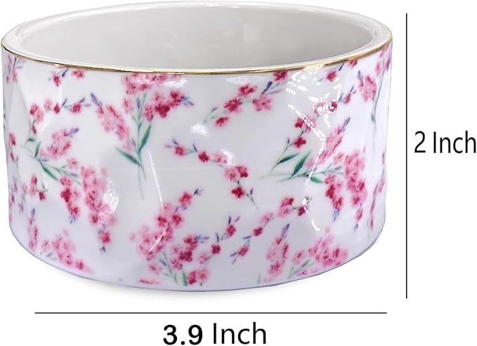 Paper Clip Holder Ceramic Paper Clip Holders Floral Paperclips Holder Dispenser - Image 2