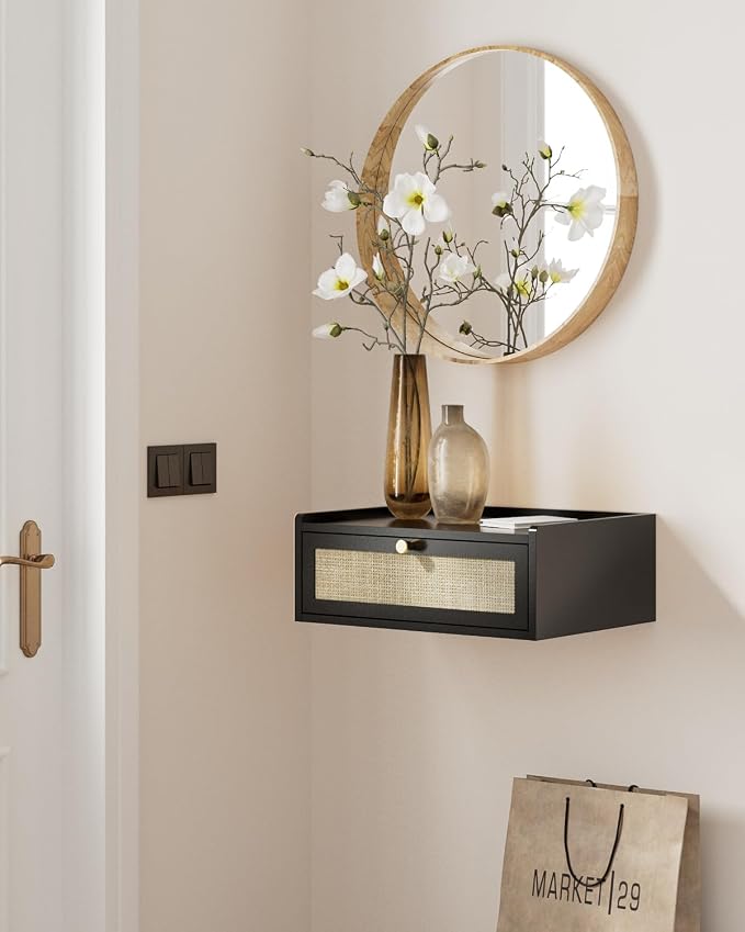 Floating Nightstand, Wall Mounted Night Stand - Image 8
