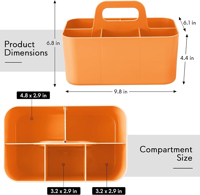 Tiawudi Multipurpose Caddy Organizer, Plastic Caddy - Image 2