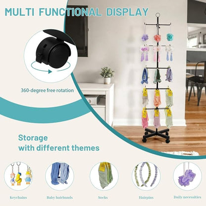 Retail Display Stand Rotating Display Rack 5 Tier Spinning Display Stand - Image 4