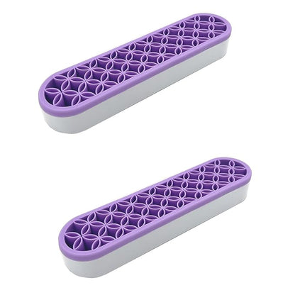 TANG SONG 2 PCS Silicone Make up Brush Holder Cosmetic Storage Box Desktop by TANGSONG