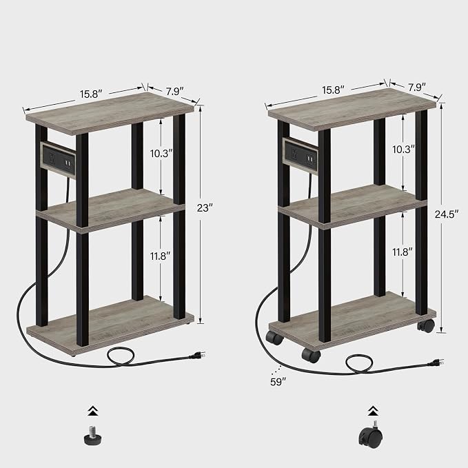 TUTOTAK Small Narrow Side Table - Image 3