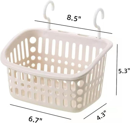 3PCS Plastic Hanging Baskets for Shower, Hanging Basket Organizer - Image 2