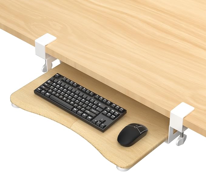 suptek Small Keyboard Tray Under Desk Pull Out by suptek