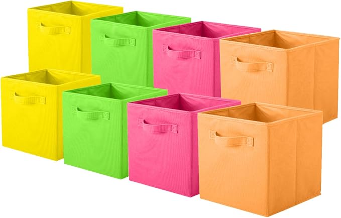 ShellKingdom Storage Bins, Foldable Fabric Storage Cubes And Cloth Storage by ShellKingdom