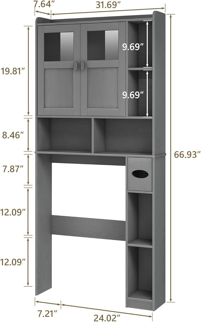 Vabches Over The Toilet Storage Cabinet - Image 2