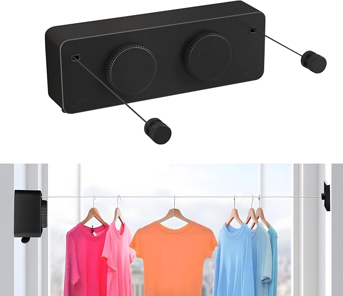 JOOM Retractable Clothesline Indoor Outdoor Clothes Line by JOOM